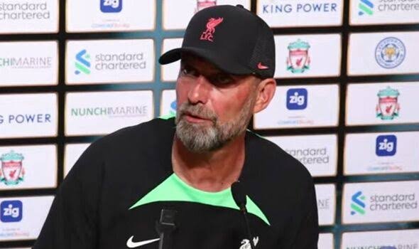 During the team's preseason training camp in Singapore, the Liverpool manager spoke with the media.