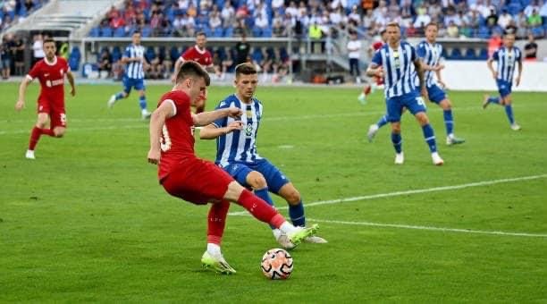 Karlsruher 2-4 Liverpool: Diogo Jota scores twice in stoppage time as Dominik Szoboszlai and Alexis Mac Allister make debuts