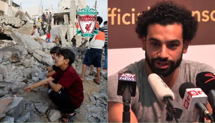 Liverpool’s Mohamed Salah calls for an end to the ‘massacres’ in Israel-Gaza conflict.