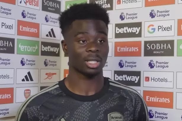 After Liverpool and Manchester City drew Bukayo Saka discloses what was stated in the Arsenal locker room.