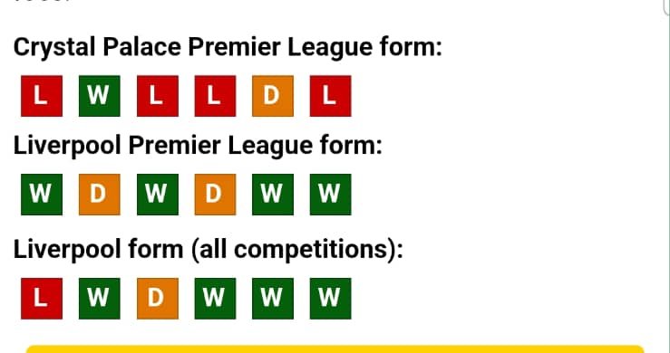 On Saturday lunchtime, Liverpool travels south to Selhurst Park to play Crystal Palace, where the top spot in the Premier League league