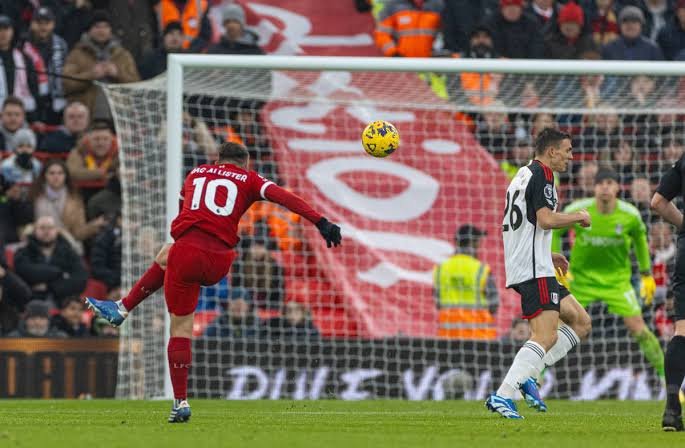 After a thrilling 4-3 Premier League victory over Fulham on Sunday, Alexis Mac Allister declared that his first goal for Liverpool was the best