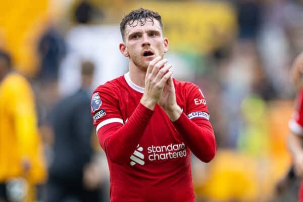 Current Liverpool news: Andy Robertson's shoulder injury recovery is going well, while João Palhinha is expected to be a major January