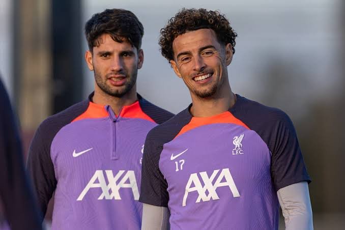 Dominik Szoboszlai and Curtis Jones