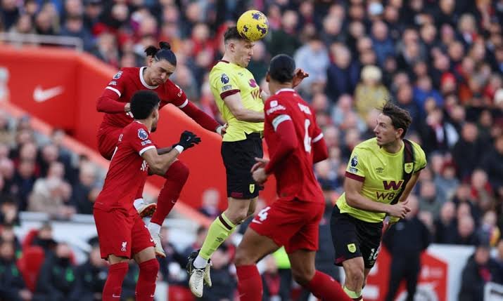 Liverpool 3-1 Burnley: Goals from Diogo Jota, Darwin Nunez, and Luiz Diaz put the Reds atop the Premier League.