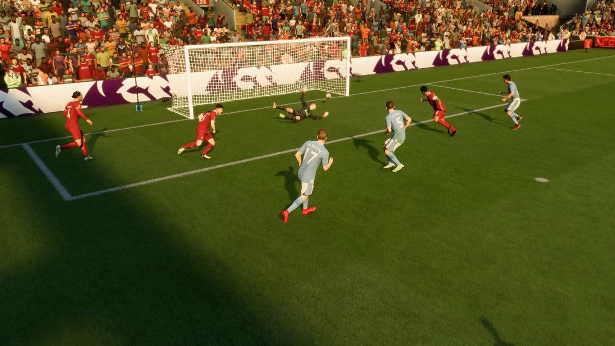 Kevin De Bruyne made it 1-0 to Manchester City