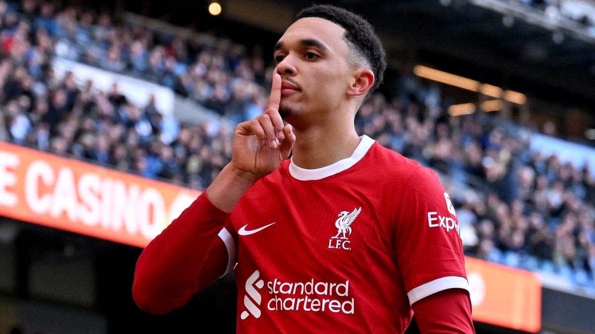 Trent Alexander-Arnold gives a vague indication about his future with Liverpool before his contract expires.