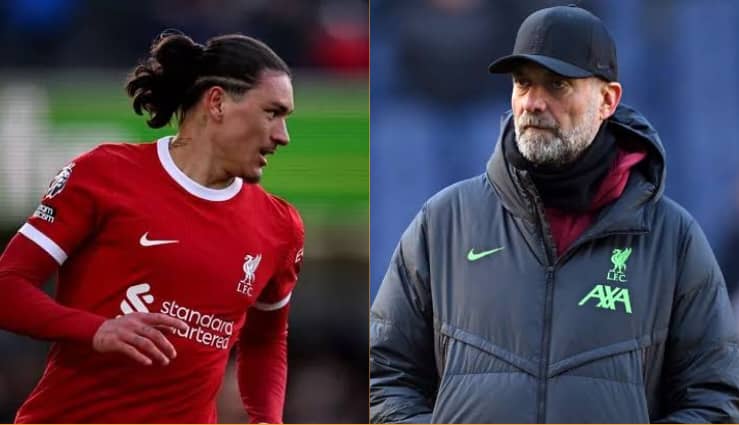 Jurgen Klopp discusses Darwin Nunez’s future in light of his ties to Barcelona.