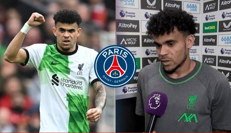 Luis Diaz downplays the PSG transfer link and declares Liverpool’s future.