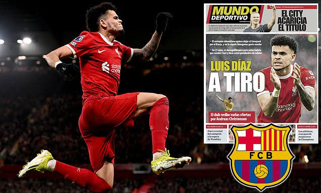 Transfer BOMBSHELL from Liverpool to Barcelona revealed by Luis Diaz