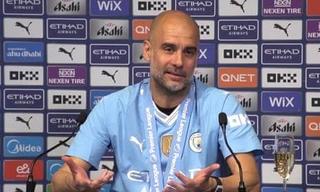 When he heard what Liverpool manager Jurgen Klopp had to say about him, Pep Guardiola broke down in tears.