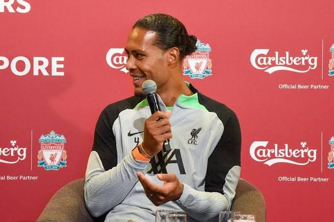 The centre back for Liverpool, Virgil van Dijk, acknowledged that he hasn't had any discussions about extending his contract