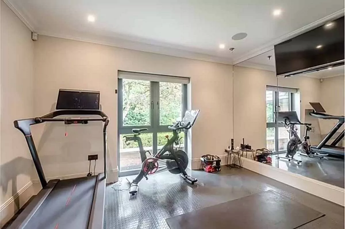 The house has a gym as well.