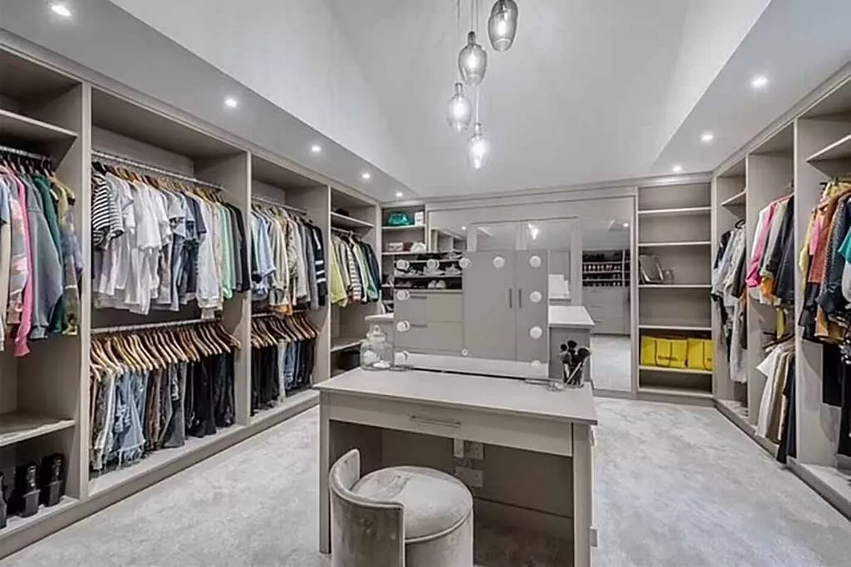 An expansive walk-in wardrobe from Mac Allister's Cheshire 