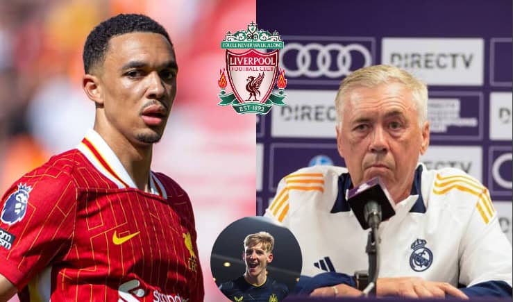 Ancelotti massage Liverpool Trent Alexander-Arnold as Anthony Gordon transfer scheme developed