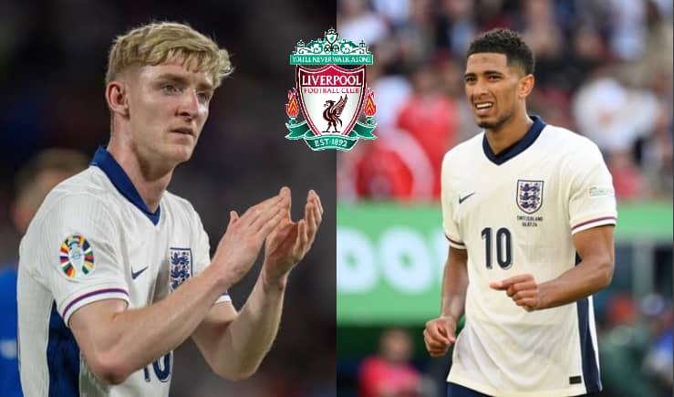 A note for Anthony Gordon is sent by Jude Bellingham amid the Liverpool transfer latest