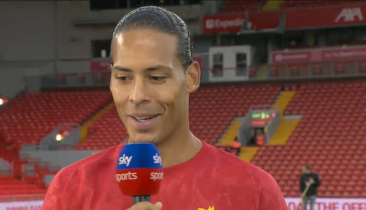Following a quiet transfer window, Virgil van Dijk talks opens up new Liverpool signing
