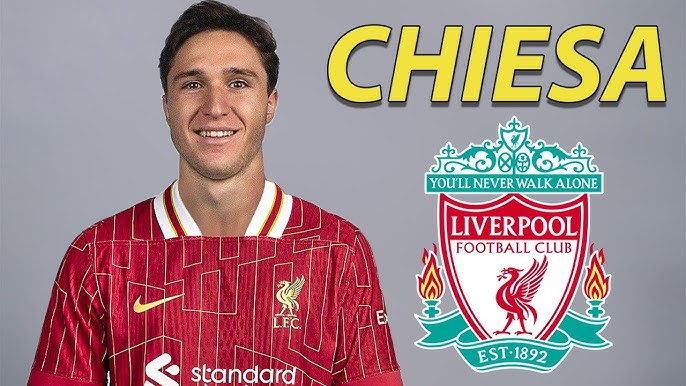 Liverpool agrees to pay Juventus winger Chiesa £10 million.