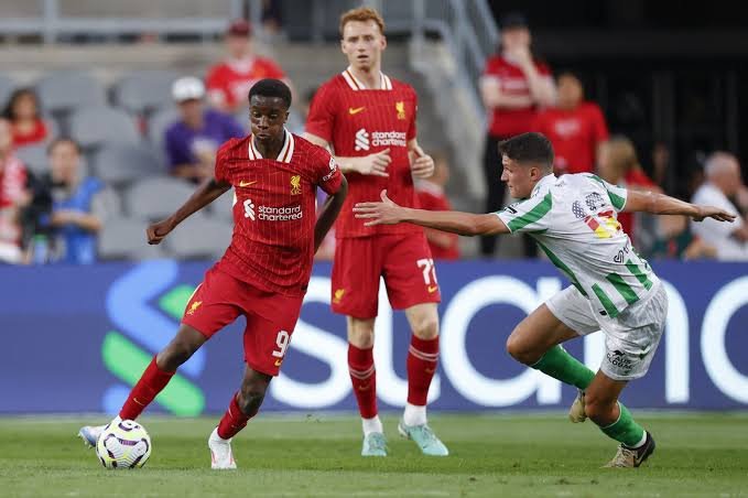 The 17-year-old was "delighted" to be called up for preseason by Liverpool coaches as a "reward" Amara Nallo has participated in preseason