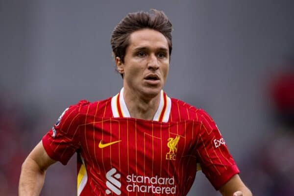 Playing at Anfield for the first time was a memorable moment for Federico Chiesa