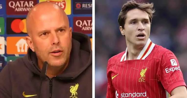 Arne Slot discusses Federico Chiesa’s issues at Liverpool, sparking ’embarrassment’ in Italy