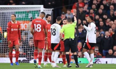 How many Liverpool matches Andy Robertson will miss following red card, with Premier League rule clarified