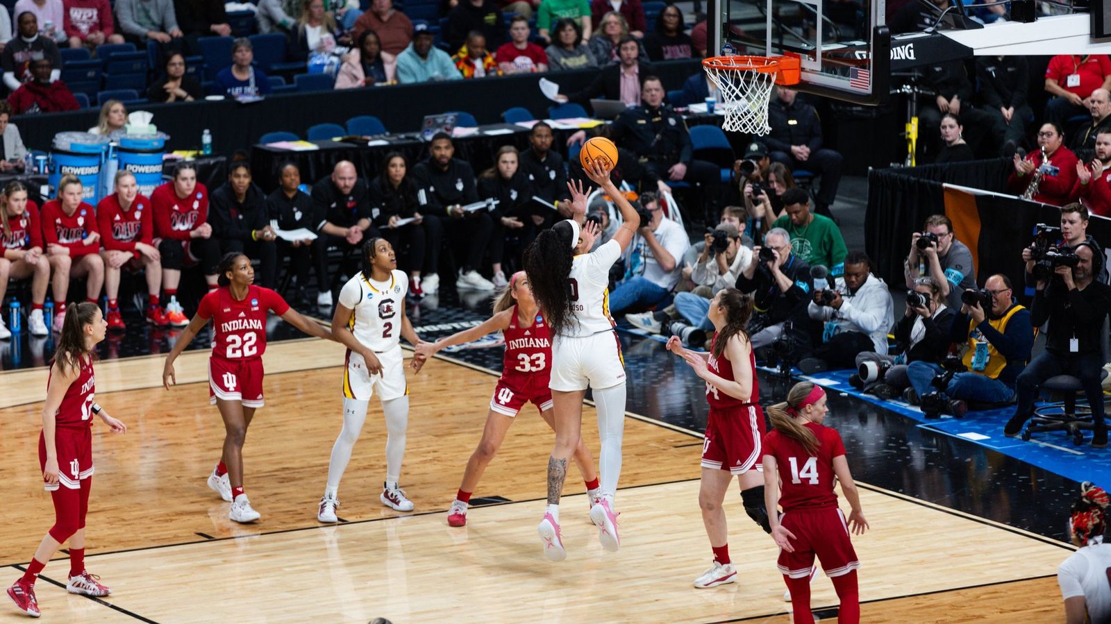 In South Carolina vs. Indiana, two besties will do battle on Women’s March Madness stage